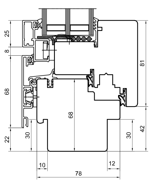 DUOLINE 78 Profilquerschnitt