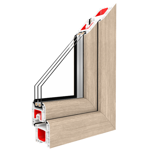 IGLO Light PVC-Fenster Profilansicht