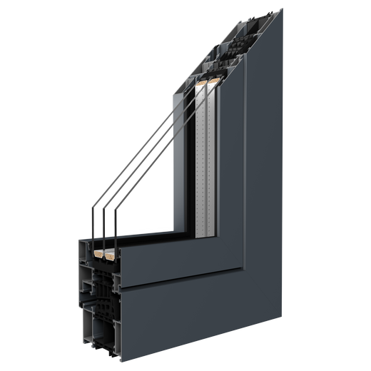 MB-86N SI Aluminium-Fenster